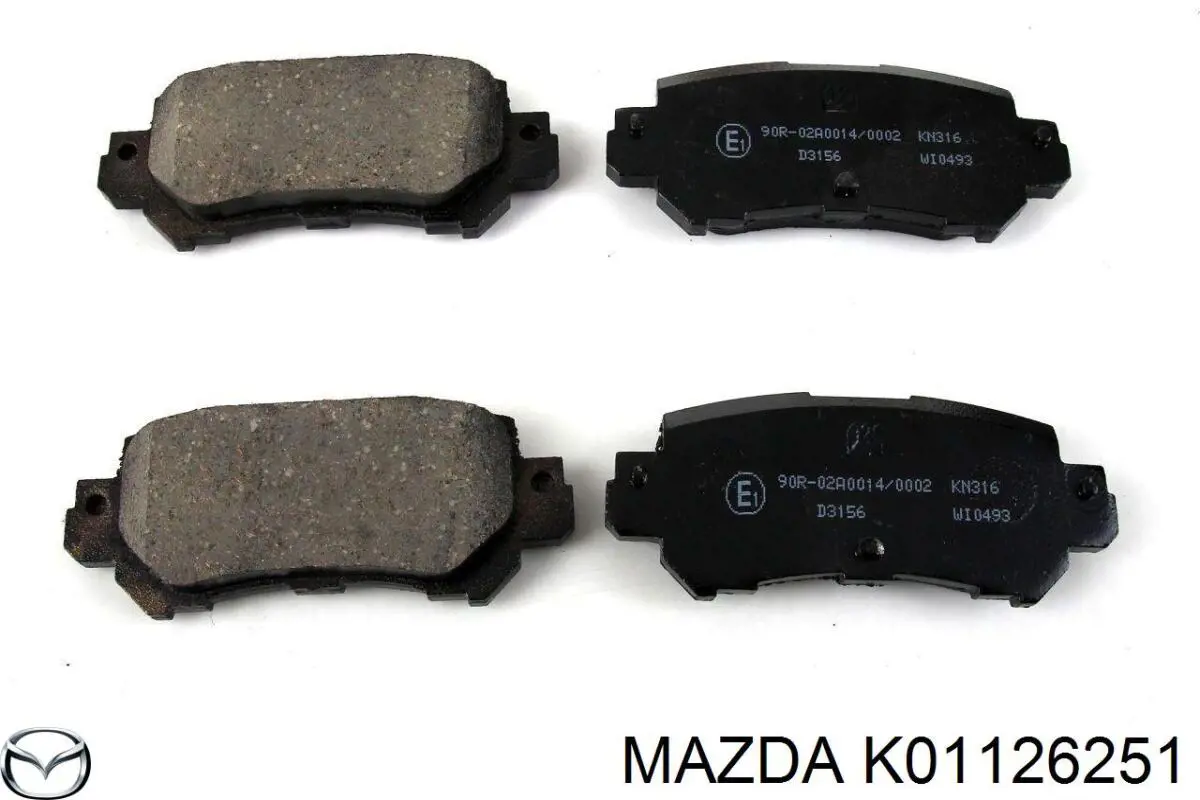 K01126251 Mazda disco de freno trasero