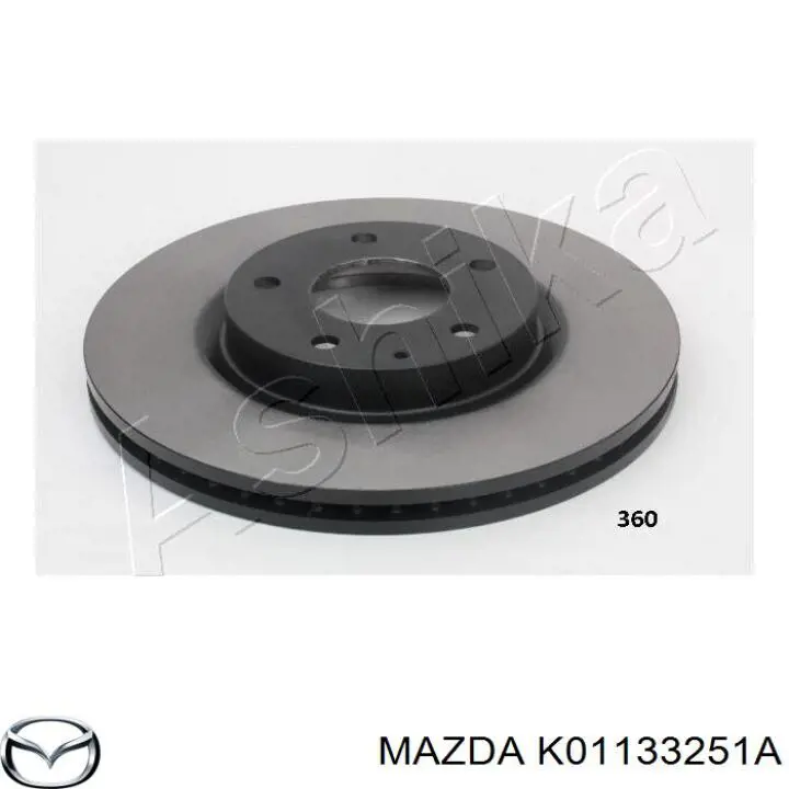 Comprar K01133251A Mazda Freno de disco delantero
