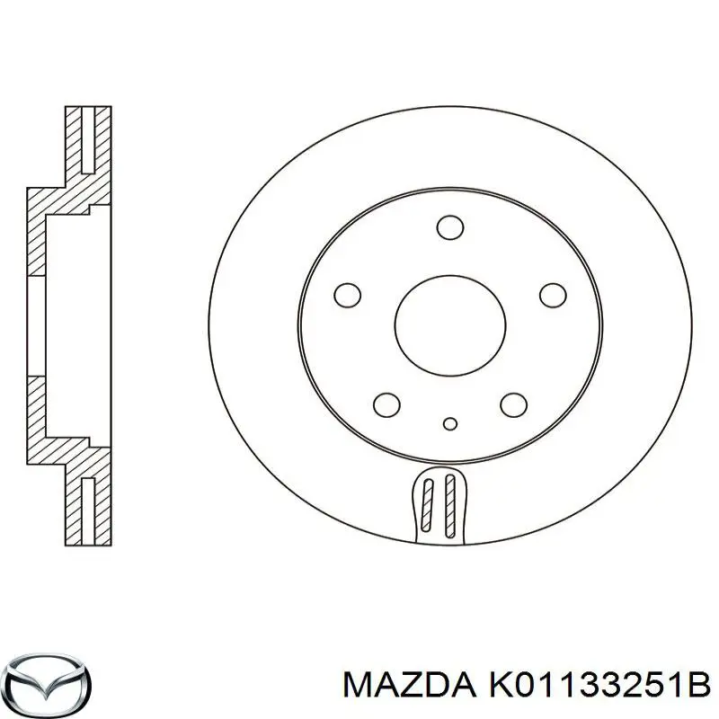 K01133251B Mazda disco de freno delantero