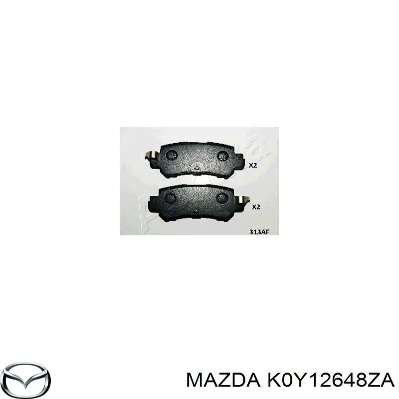 Pastillas de freno traseras K0Y12648ZA Mazda