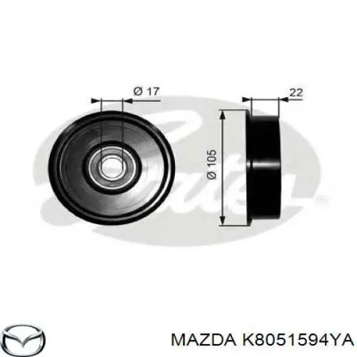 Rodillo tensor Mazda 323 F V