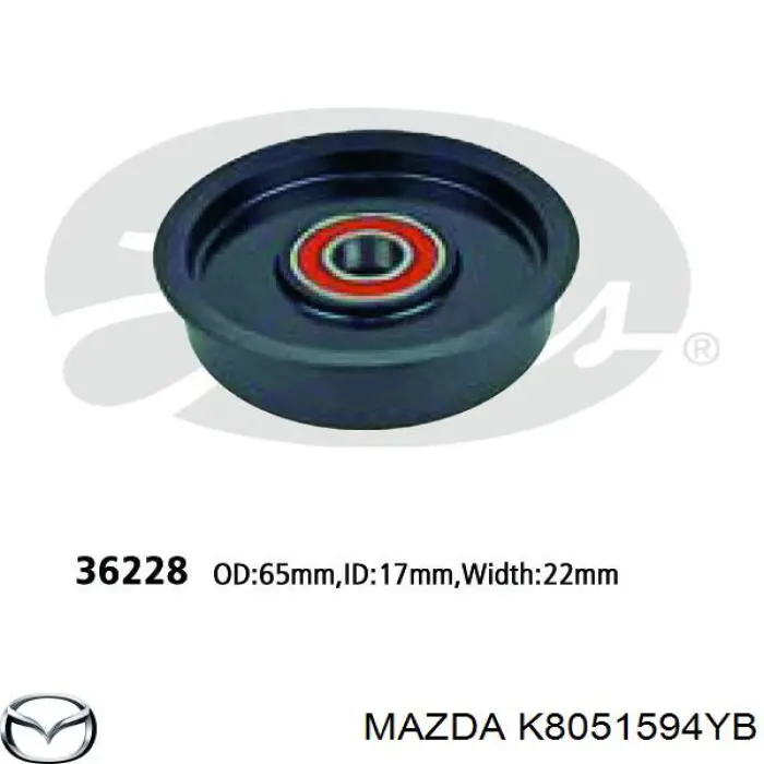 Rodillo tensor Mazda 323 F V