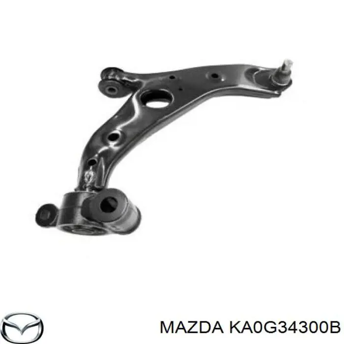 KA0G34300B Mazda barra oscilante, suspensión de ruedas delantera, inferior derecha