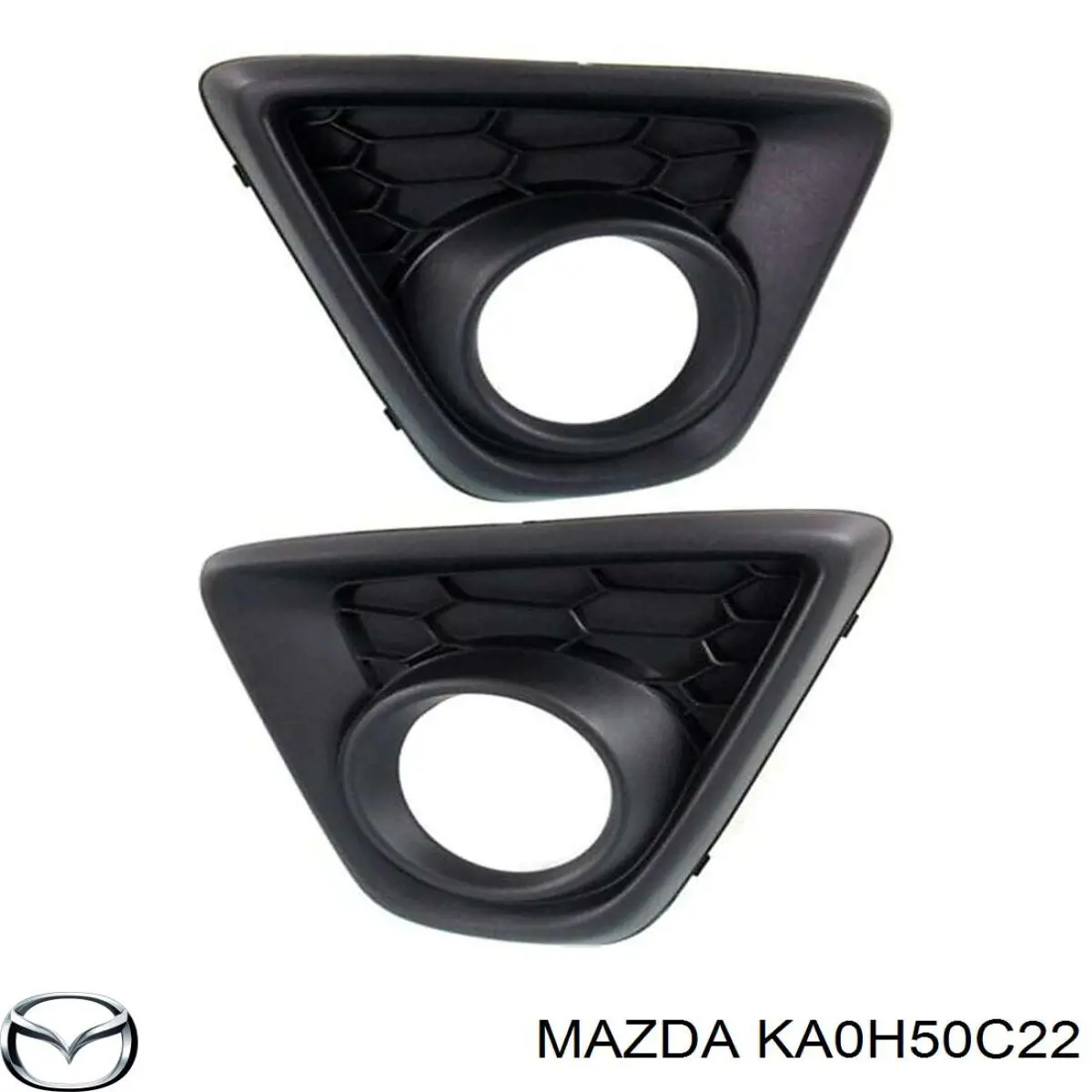 KA0H50C22 Mazda rejilla del parachoques delantera izquierda