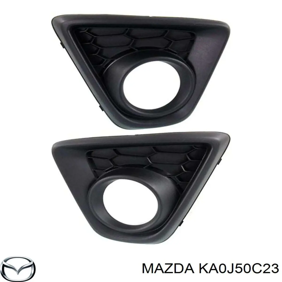 KA0J50C23 Mazda rejilla del parachoques delantera izquierda