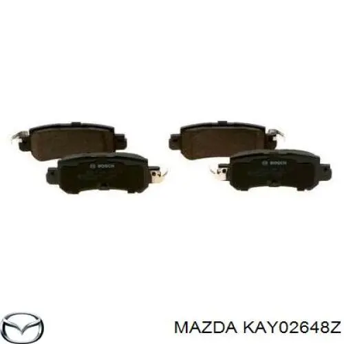 Pastillas de freno traseras KAY02648Z Mazda