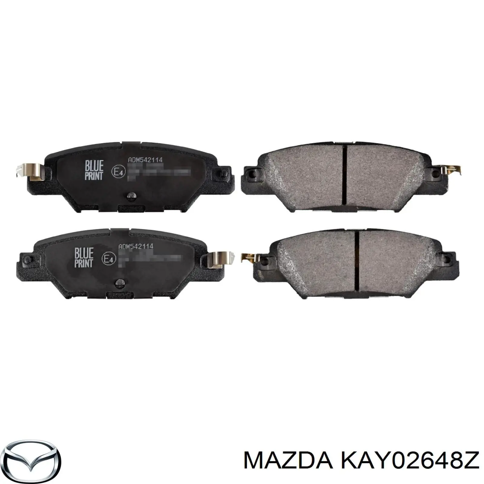 KAY02648Z Mazda Pastillas freno traseras