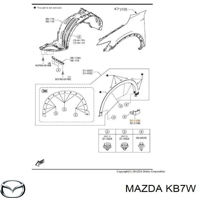  Mazda KB7W precio, desde 50,91 EUR