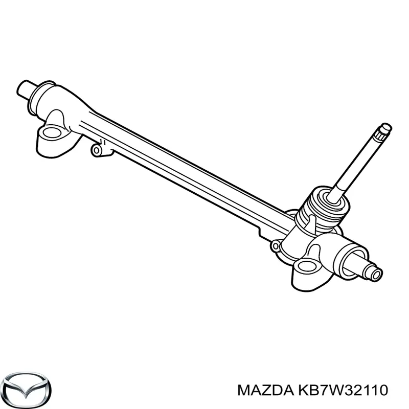 KB7W32110 Mazda cremallera de dirección