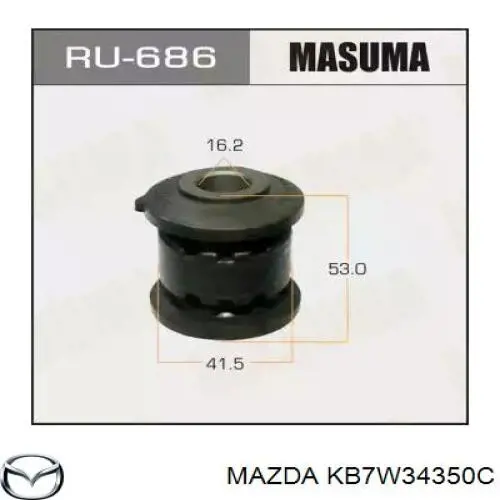 KB7W34350F Mazda barra oscilante, suspensión de ruedas delantera, inferior izquierda