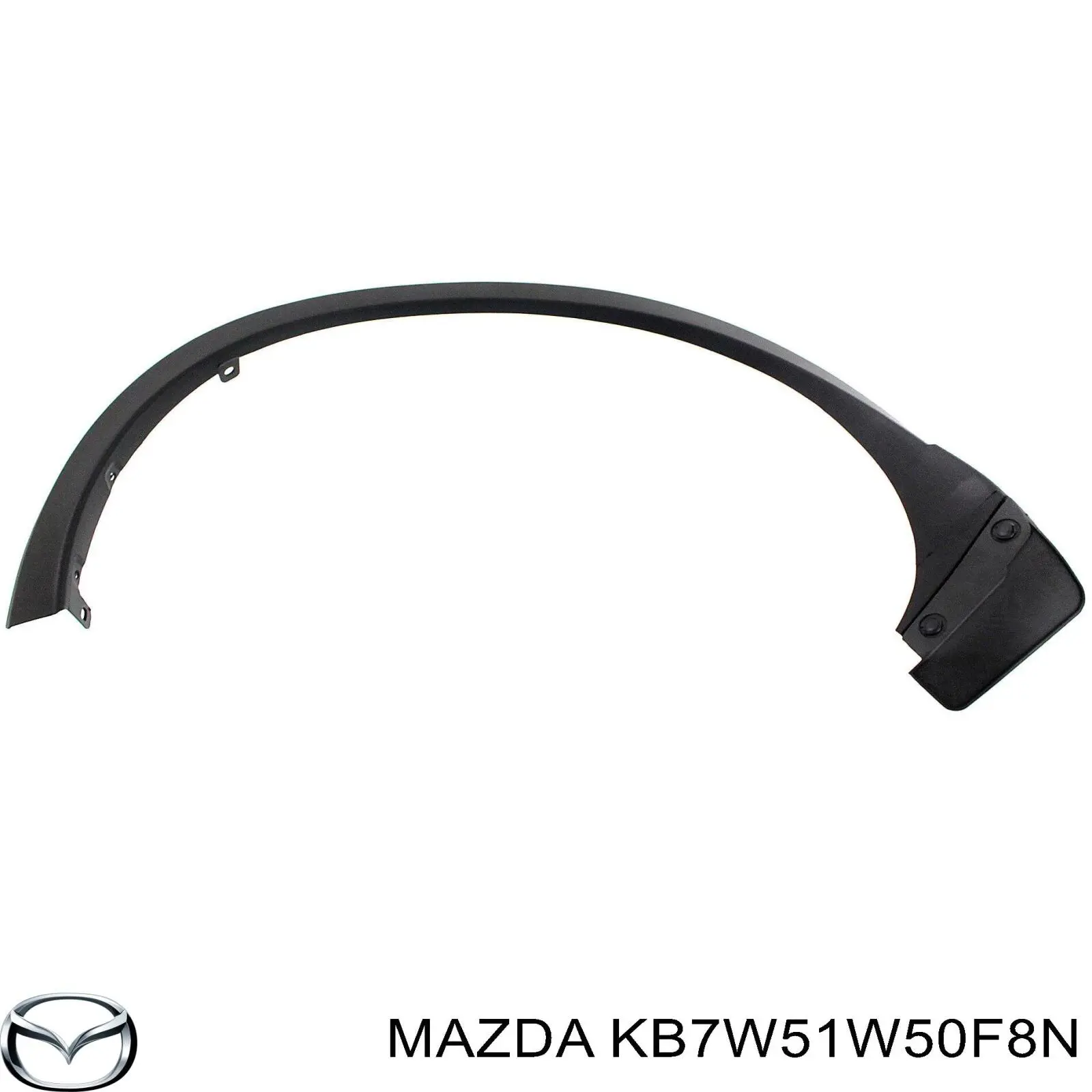 KB7W51W50F8N Mazda Extensión de la aleta trasera derecha