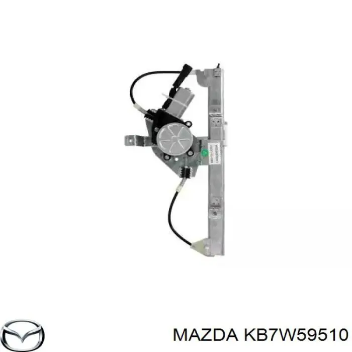 KB7W59510 Mazda luna de puerta delantera izquierda