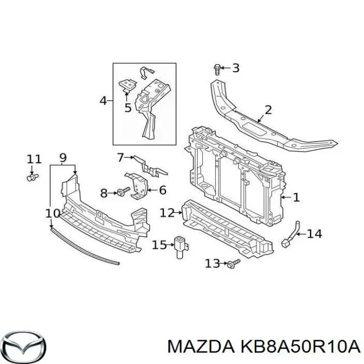 Persiana Parcializadora De Radiador Mazda CX-5 (KF)