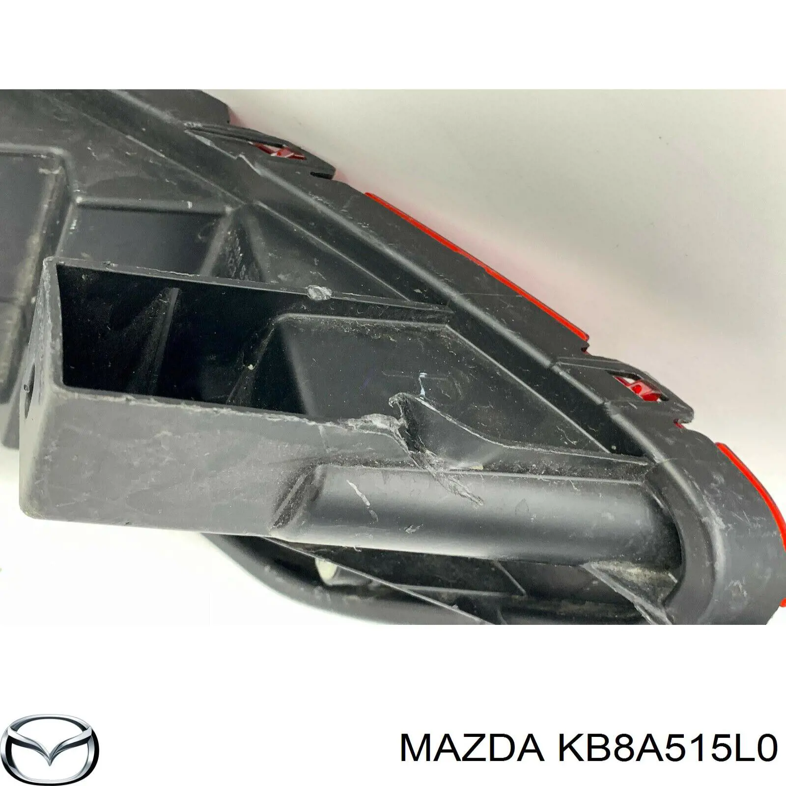 KB8A515L0 Mazda reflector, parachoques trasero, derecho