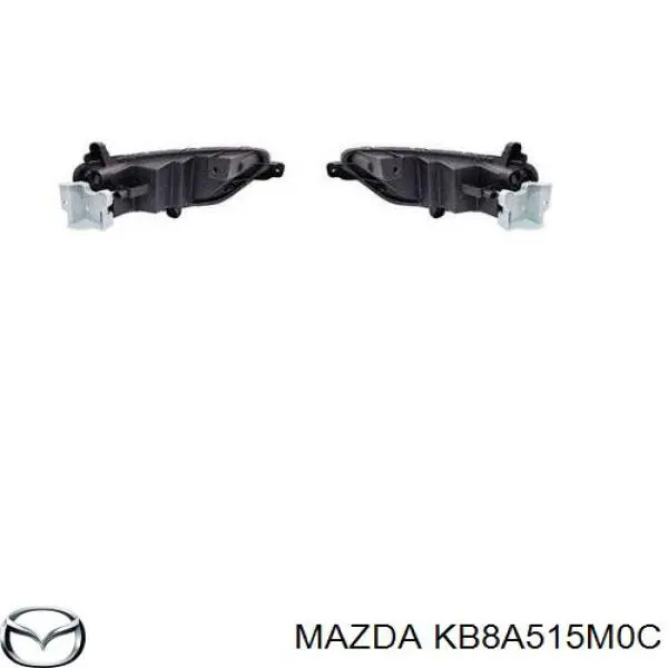 KB8A515M0C Mazda reflector, parachoques trasero, izquierdo