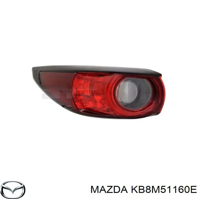 KB8M51160G Mazda piloto trasero exterior izquierdo