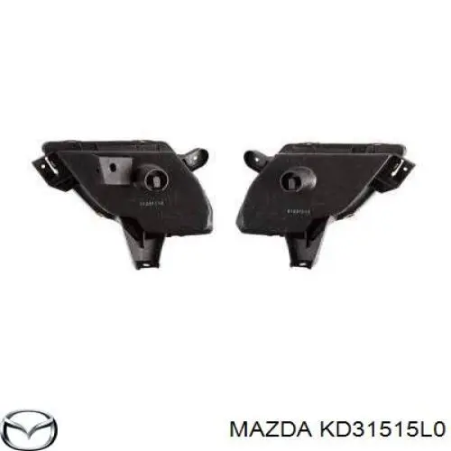 KD31515L0 Mazda reflector, parachoques trasero, derecho