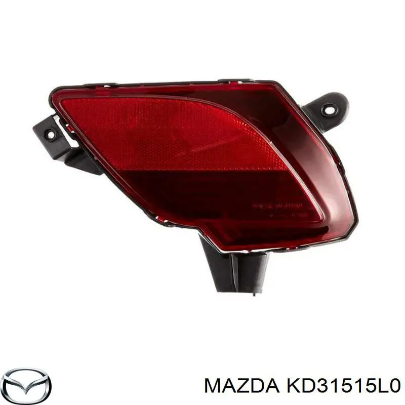 KD31515L0 Mazda Reflector, trasero, derecho