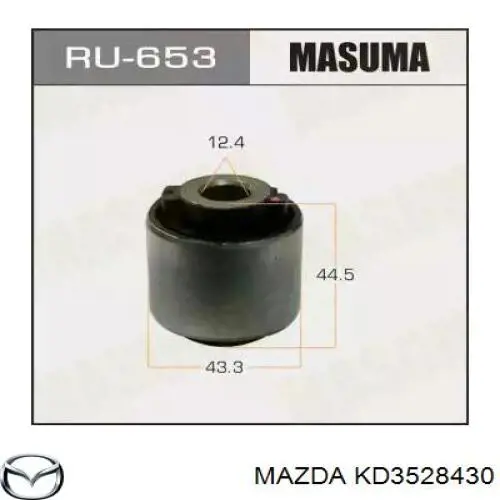 KD3528430 Mazda silentblock de mangueta trasera