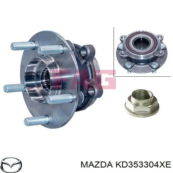 Comprar KD353304XE Mazda Bujes de ruedas