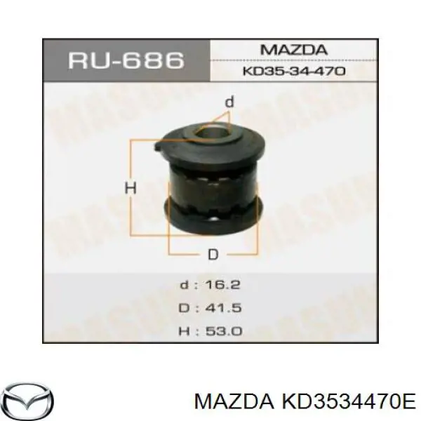 Comprar KD3534470E Mazda Silentblock