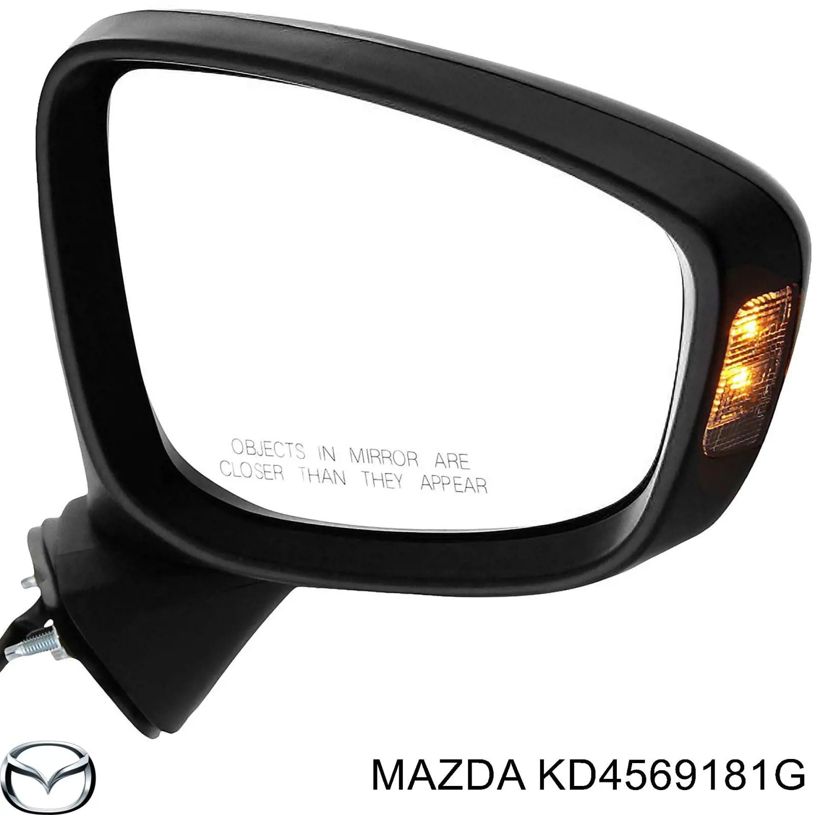 KD4569181F Mazda espejo retrovisor izquierdo
