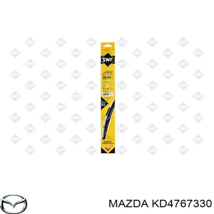Escobilla del limpiaparabrisas trasero Mazda KD4767330 precio, desde 5,26 EUR