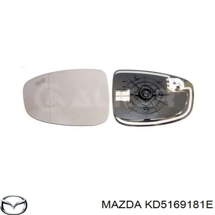 KD5169181E Mazda espejo retrovisor izquierdo