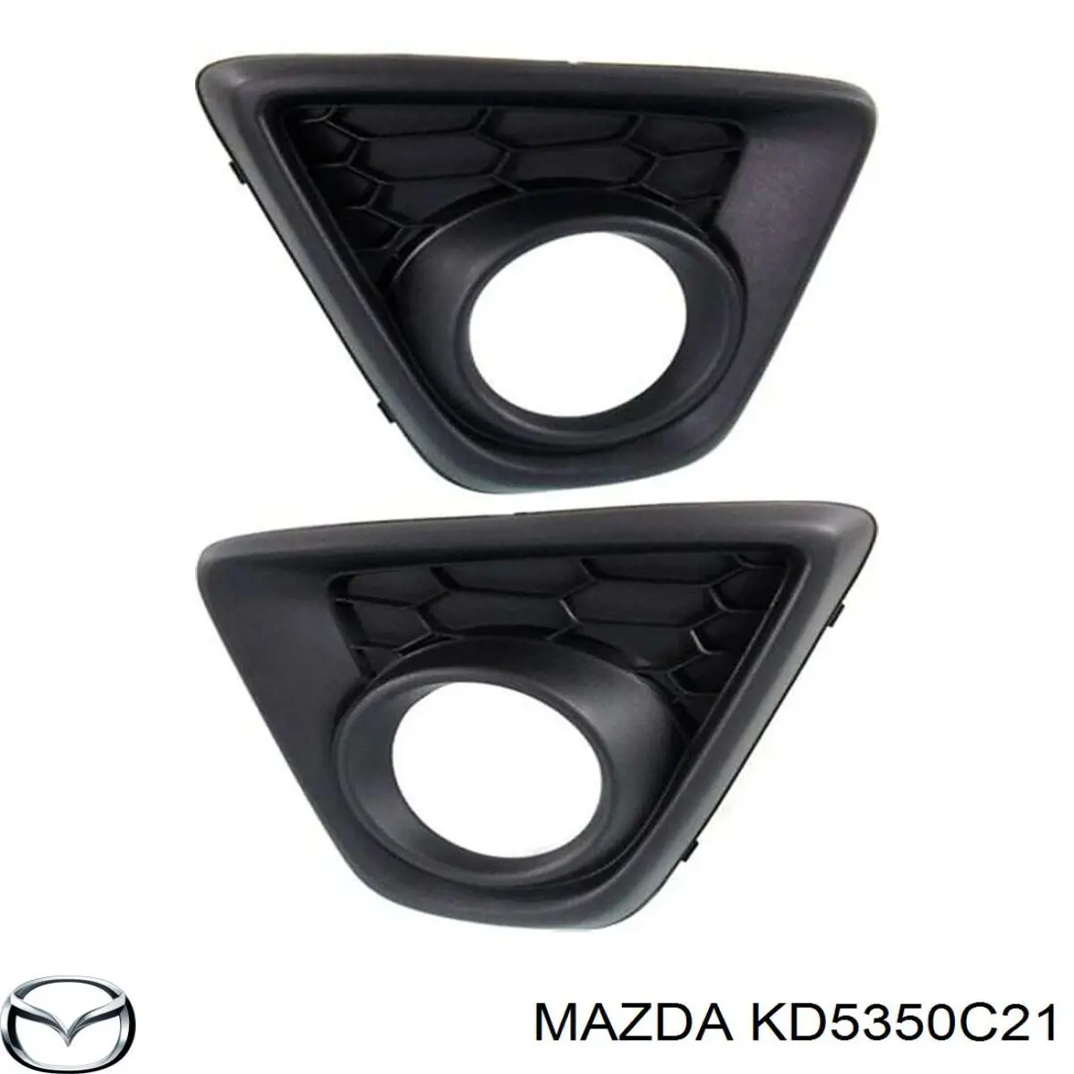 KD5350C21 Mazda rejilla del parachoques delantera izquierda
