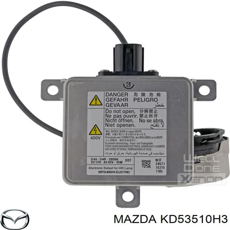Centralita, faros xenon KD53510H3 Mazda