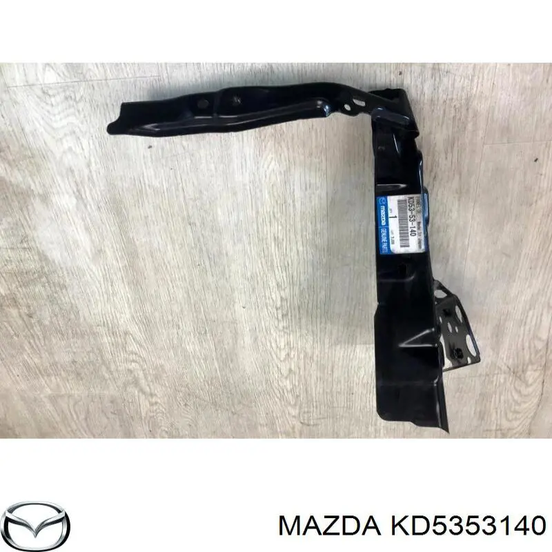 KD5353140 Mazda soporte de radiador derecha (panel de montaje para foco)