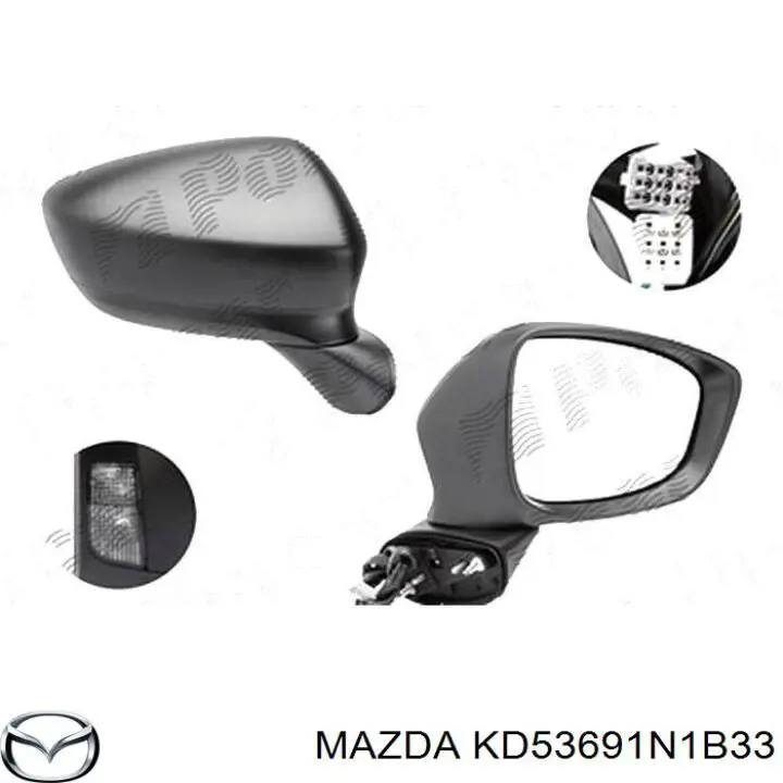 KD53691N1B33 Mazda luz intermitente de retrovisor exterior derecho