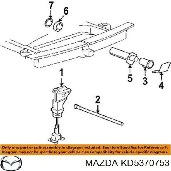 KD5370753 Mazda soporte amplificador para parachoques trasero