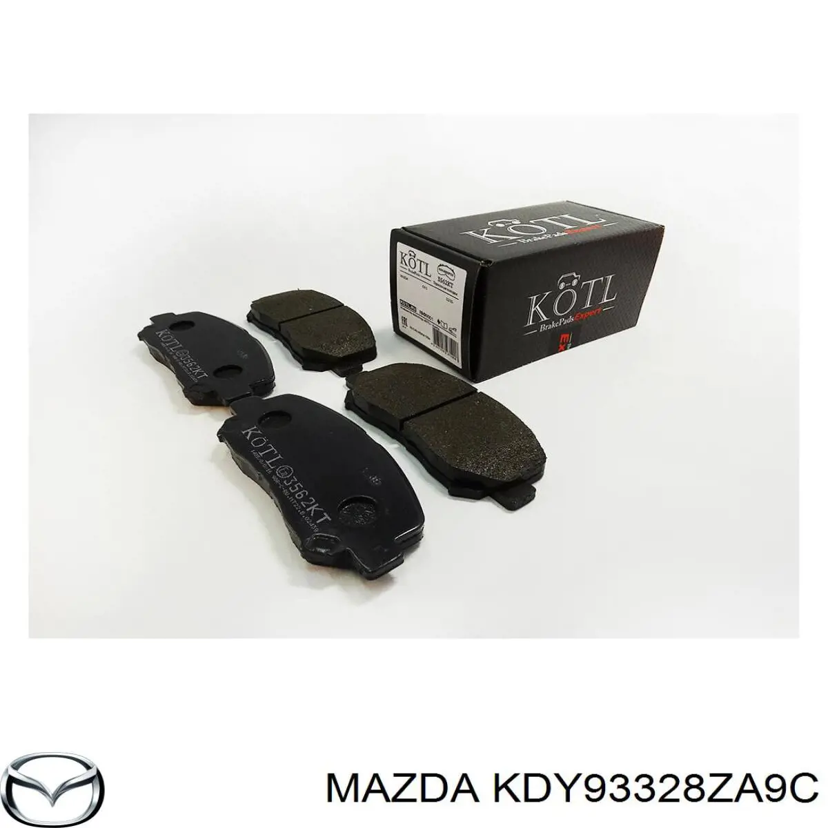 KDY93328ZA9C Mazda pastillas de freno delanteras
