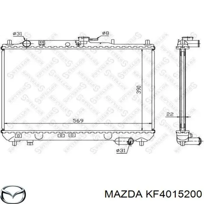 Comprar KF4015200 Mazda Radiador de auto