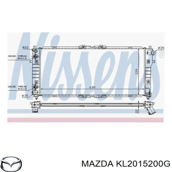KF1215200B Mazda Refrigeración del motor