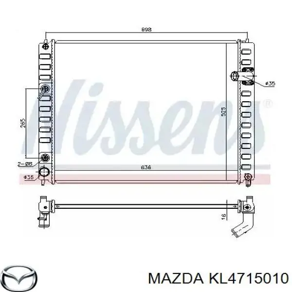KL4715010 Mazda bomba de agua