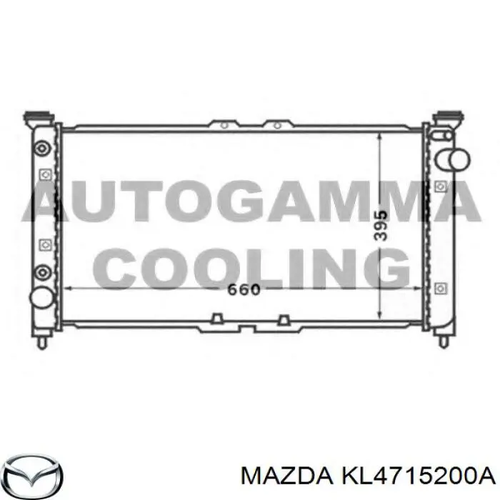KL4715200A Mazda radiador