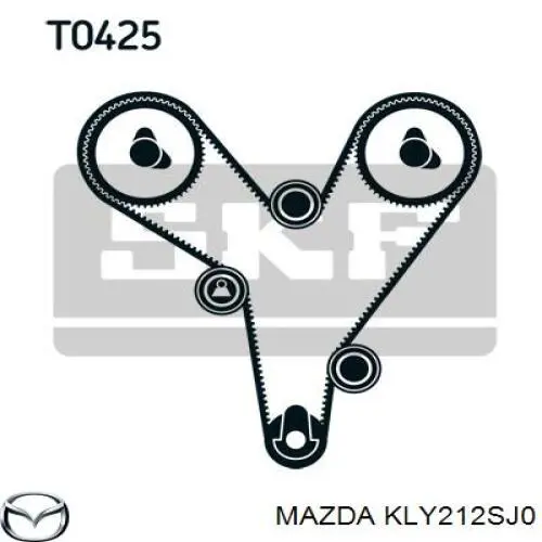 KLY212SJ0 Mazda rodillo, cadena de distribución