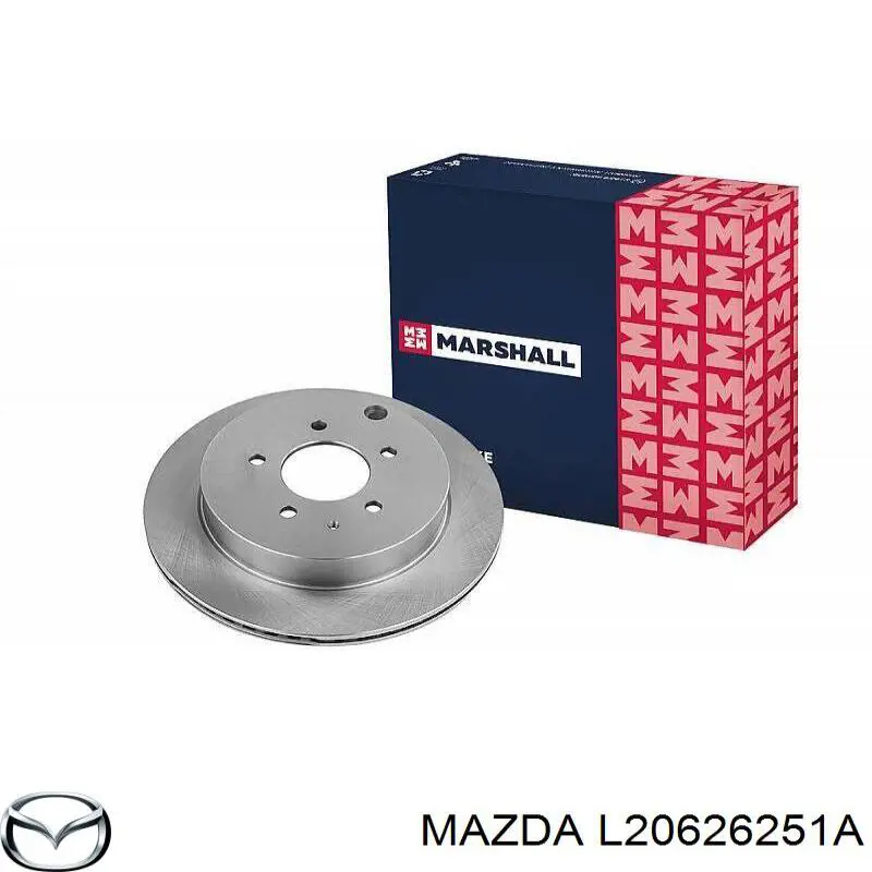 L20626251A Mazda disco de freno trasero
