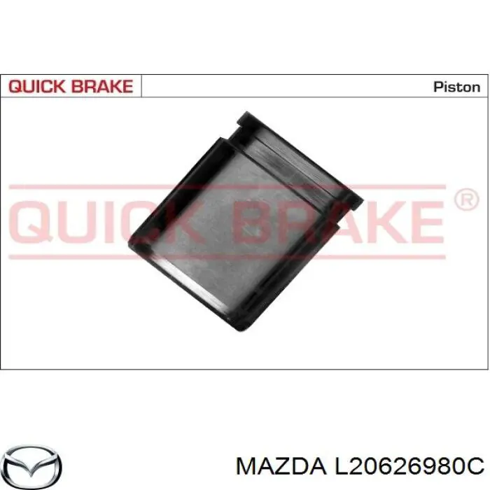 L20626980C Mazda pinza de freno trasero derecho