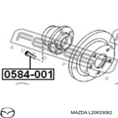 L20633062 Mazda tornillo de rueda