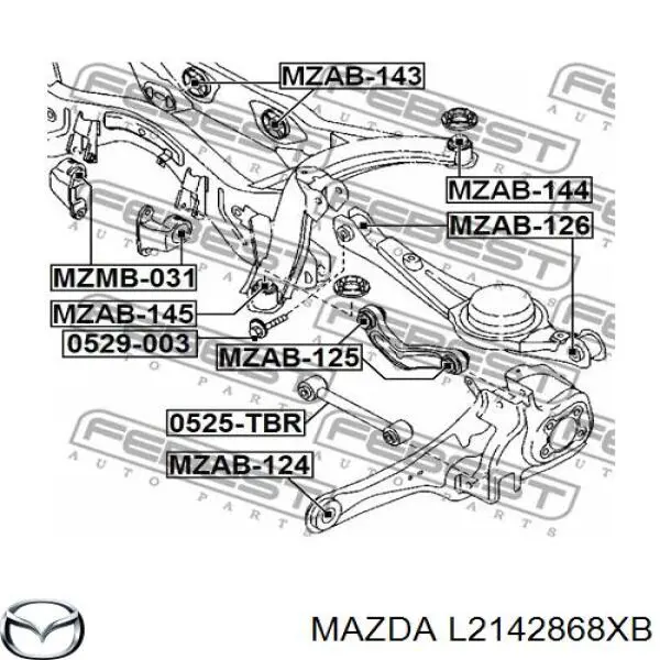 Soporte, diferencial eje trasero, derecho para Mazda CX-9 (TB)