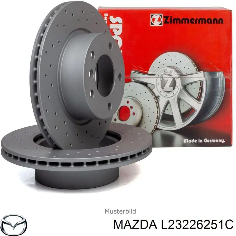 Disco de freno trasero Mazda L23226251C precio, desde 62,44 EUR