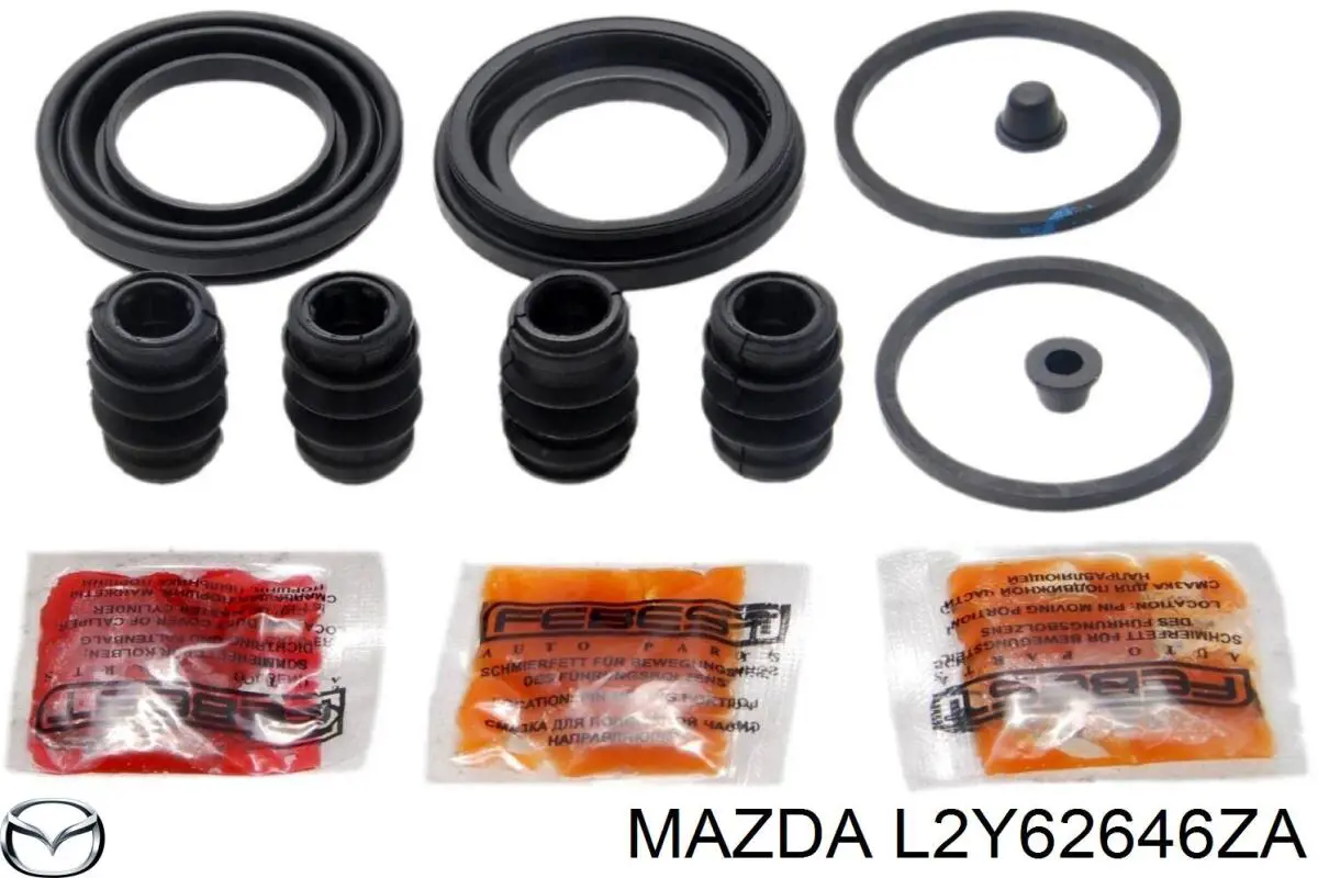 Comprar L2Y62646ZA Mazda Juego de reparación, pinza de freno trasero
