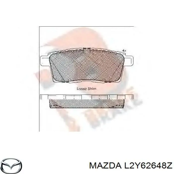 Comprar L2Y62648Z Mazda Pastillas de freno traseras