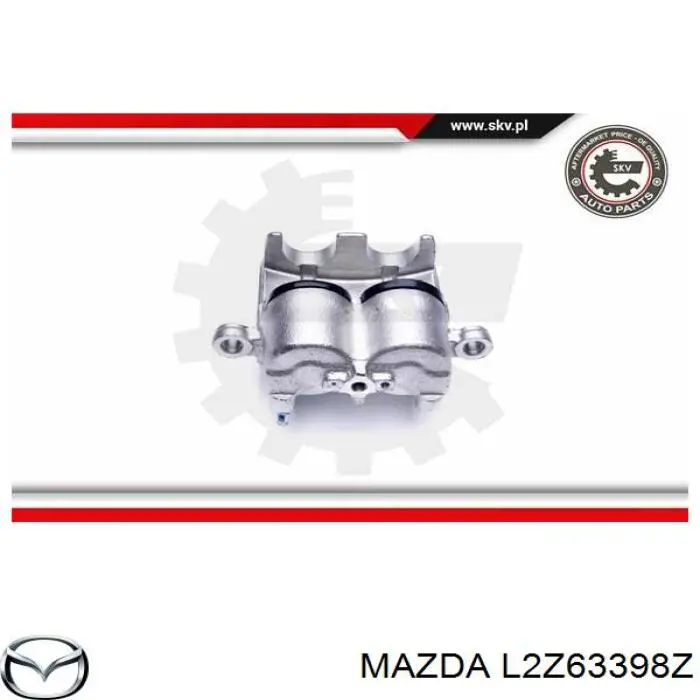 L2Z63398Z Mazda pinza de freno delantera derecha