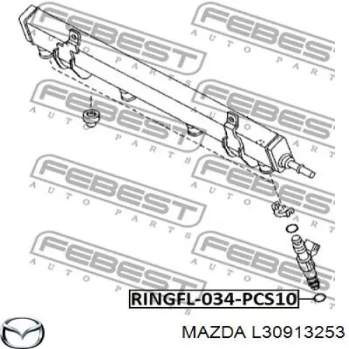 Arandela de asiento del inyector Mazda L30913253 precio, desde 5,98 EUR