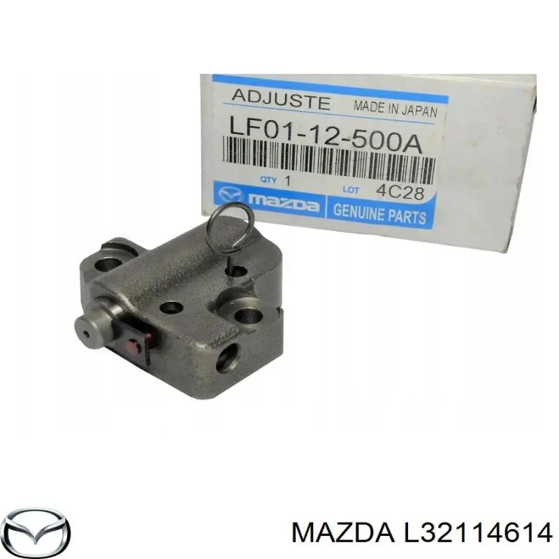 L32114614 Mazda carril guía, cadena accionamiento bomba de aceite