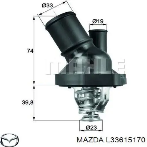 Termostato Mazda L33615170 precio, desde 19,72 EUR